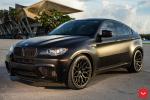 BMW X6 M Matte Black on Vossen Wheels (HF-2) 2019 года